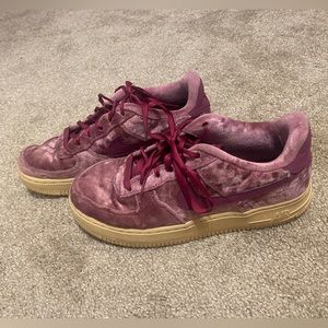 Vintage Nike Velvet Air Force 1’s